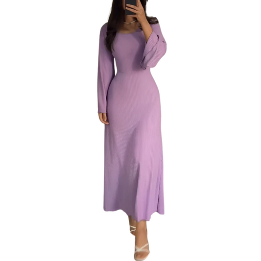 Nina™ - gebreide maxi-jurk